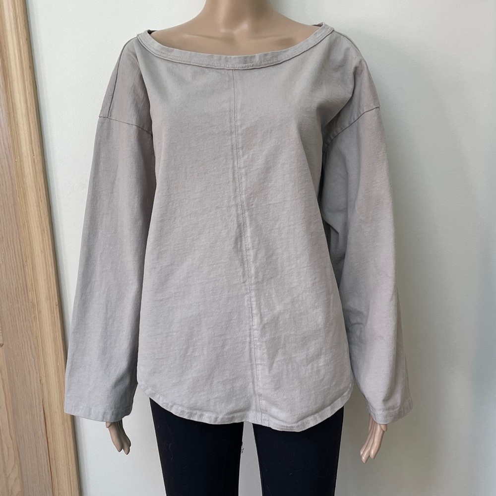 Free people beach top gray
